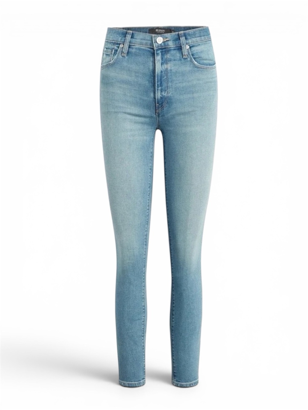 HUDSON Barbara High Rise Super Skinny Ankle Light Wash Jeans
